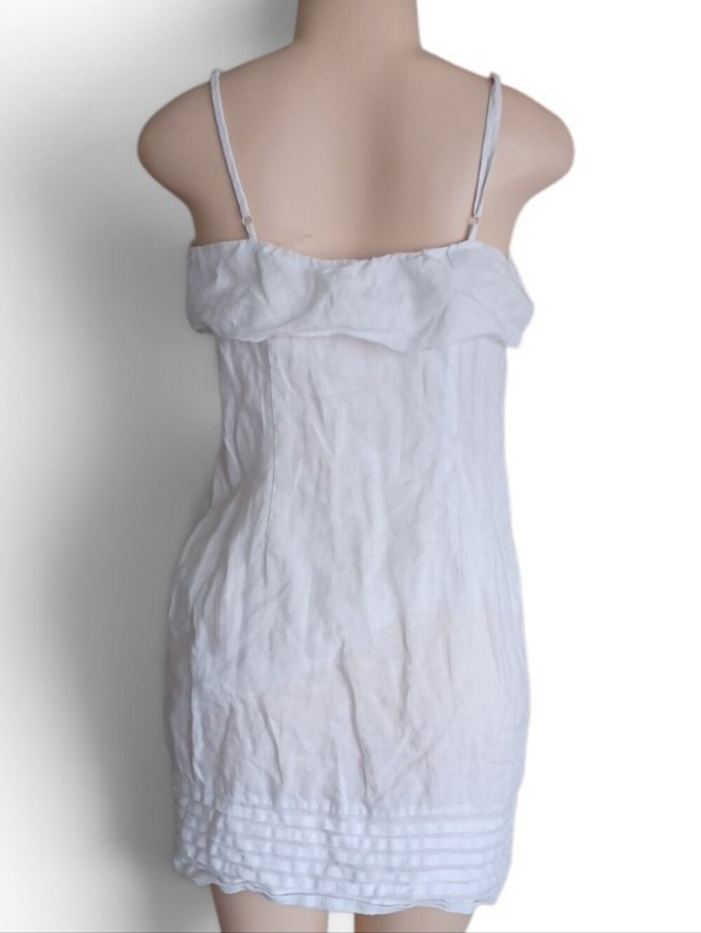 LOFT Cream Off-Shoulder Ruffle Mini Dress - Picture 3 of 5